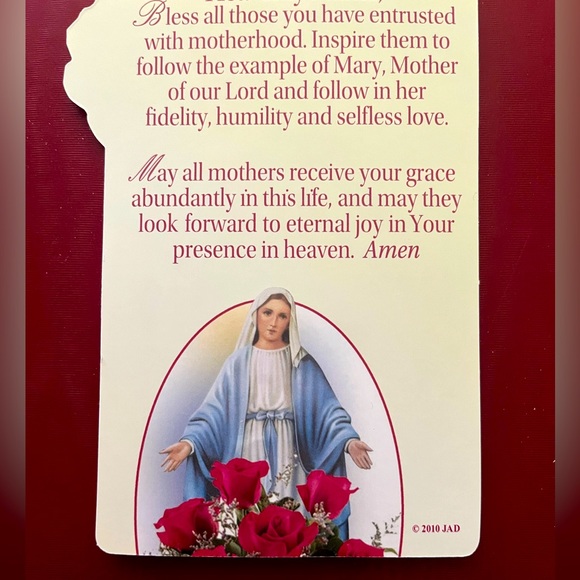 ❤️NEW Mother’s Day Virgin Mary Christian Catholic Prayer Cards Gift Set of 110❤️ - Picture 5 of 5
